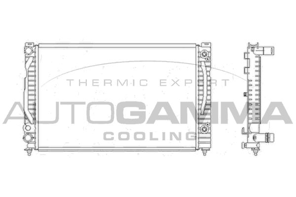 AUTOGAMMA radiatorius, variklio aušinimas 103864
