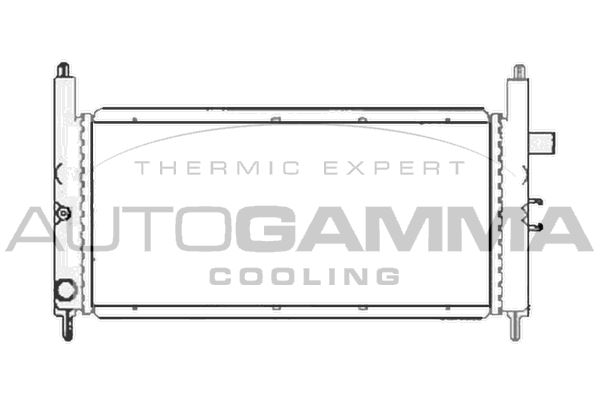 AUTOGAMMA Радиатор, охлаждение двигателя 103871