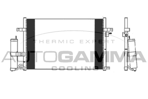 AUTOGAMMA Конденсатор, кондиционер 103903