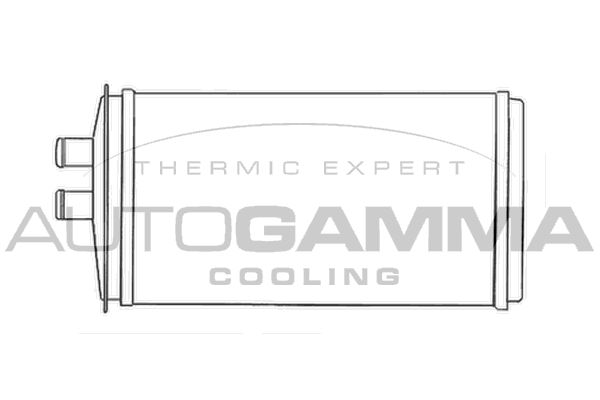 AUTOGAMMA Теплообменник, отопление салона 103982