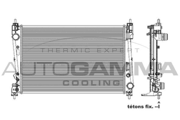 AUTOGAMMA radiatorius, variklio aušinimas 103987