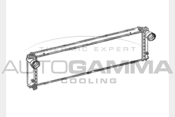 AUTOGAMMA Радиатор, охлаждение двигателя 104034