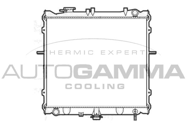 AUTOGAMMA Радиатор, охлаждение двигателя 104119