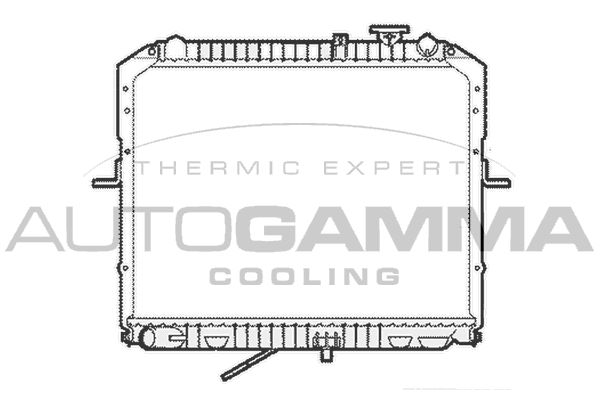 AUTOGAMMA Радиатор, охлаждение двигателя 104120