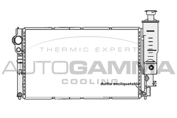 AUTOGAMMA radiatorius, variklio aušinimas 104121