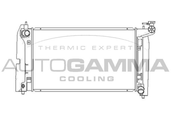 AUTOGAMMA Радиатор, охлаждение двигателя 104126