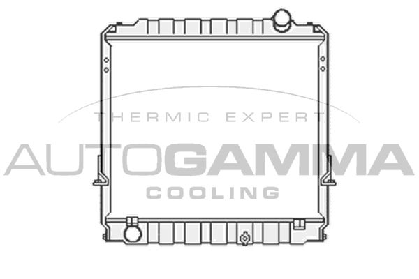 AUTOGAMMA Радиатор, охлаждение двигателя 104198