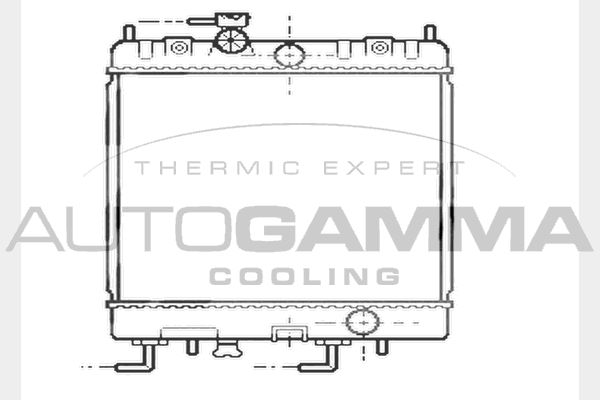 AUTOGAMMA Радиатор, охлаждение двигателя 104421