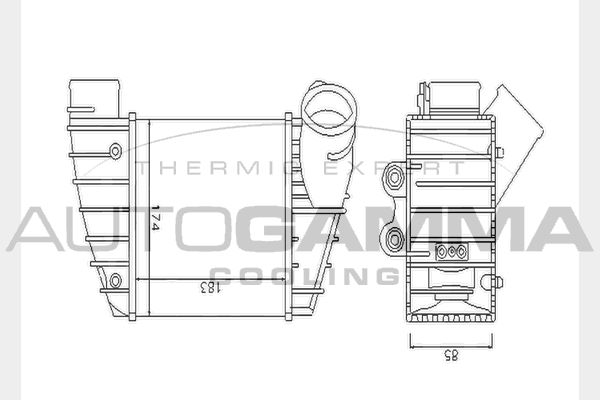 AUTOGAMMA Интеркулер 104430