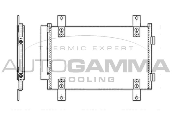 AUTOGAMMA Конденсатор, кондиционер 104482
