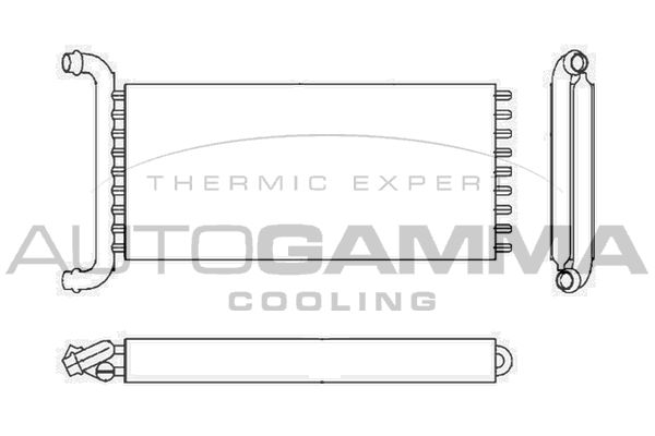 AUTOGAMMA Теплообменник, отопление салона 104546
