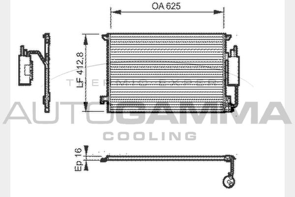 AUTOGAMMA kondensatorius, oro kondicionierius 104625