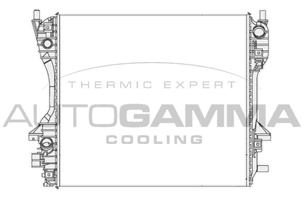 AUTOGAMMA Радиатор, охлаждение двигателя 104651