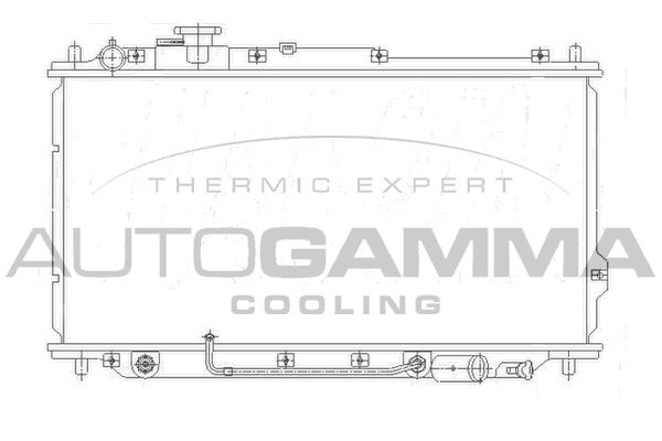 AUTOGAMMA Радиатор, охлаждение двигателя 104653