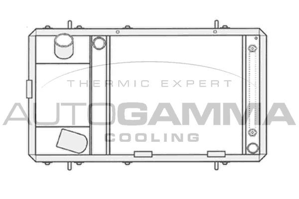 AUTOGAMMA radiatorius, variklio aušinimas 104662