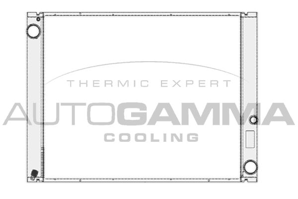 AUTOGAMMA Радиатор, охлаждение двигателя 104667
