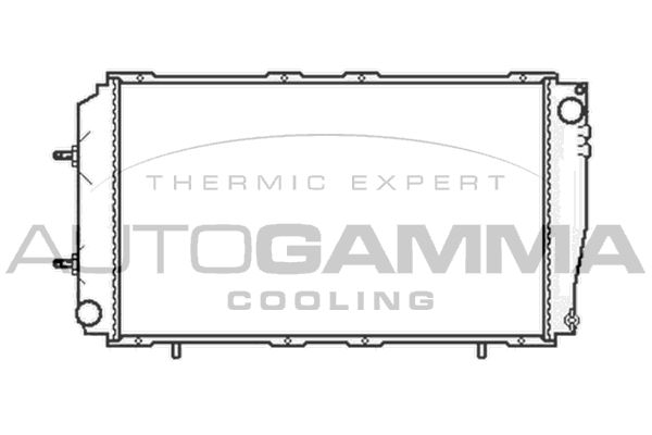 AUTOGAMMA Радиатор, охлаждение двигателя 104707