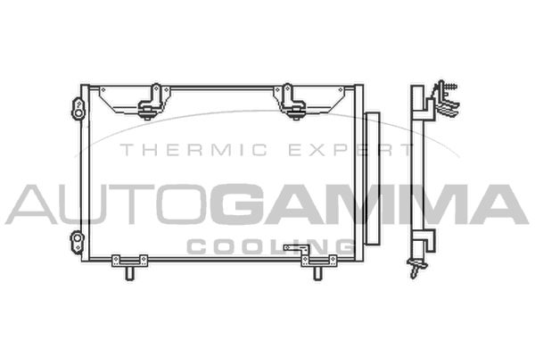 AUTOGAMMA Конденсатор, кондиционер 104766