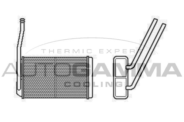AUTOGAMMA Теплообменник, отопление салона 104815