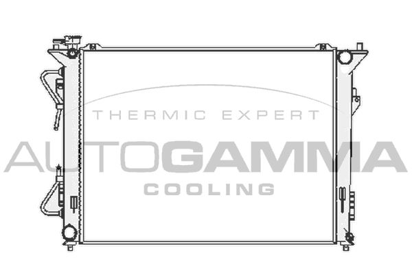 AUTOGAMMA Радиатор, охлаждение двигателя 104835