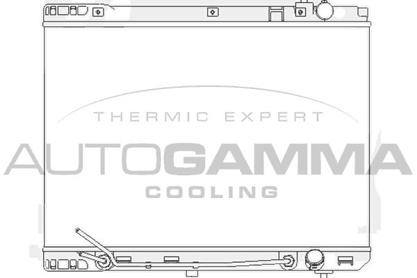 AUTOGAMMA Радиатор, охлаждение двигателя 104843