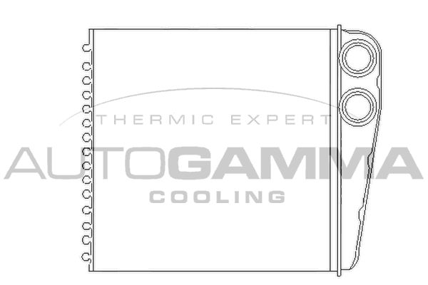 AUTOGAMMA Теплообменник, отопление салона 104886