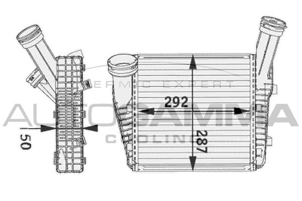 AUTOGAMMA Интеркулер 104892