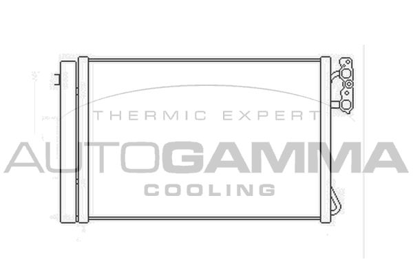 AUTOGAMMA Конденсатор, кондиционер 104895