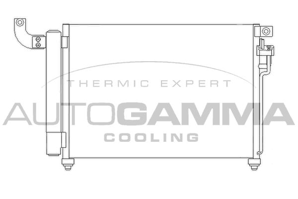 AUTOGAMMA Конденсатор, кондиционер 104911