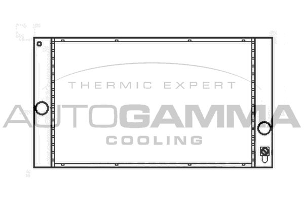 AUTOGAMMA Радиатор, охлаждение двигателя 104928