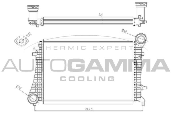 AUTOGAMMA Интеркулер 104985