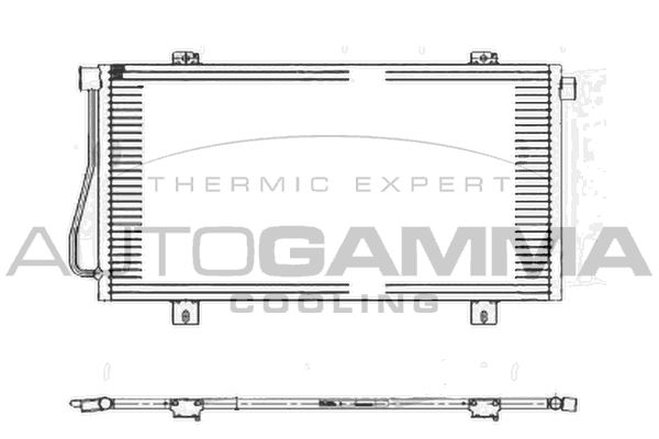 AUTOGAMMA Конденсатор, кондиционер 105023