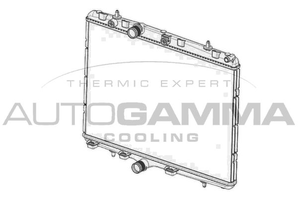 AUTOGAMMA Радиатор, охлаждение двигателя 105040