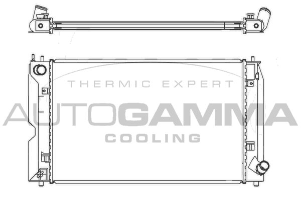 AUTOGAMMA Радиатор, охлаждение двигателя 105059