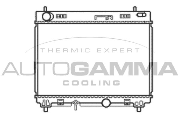 AUTOGAMMA Радиатор, охлаждение двигателя 105061