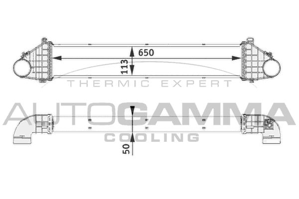 AUTOGAMMA Интеркулер 105115