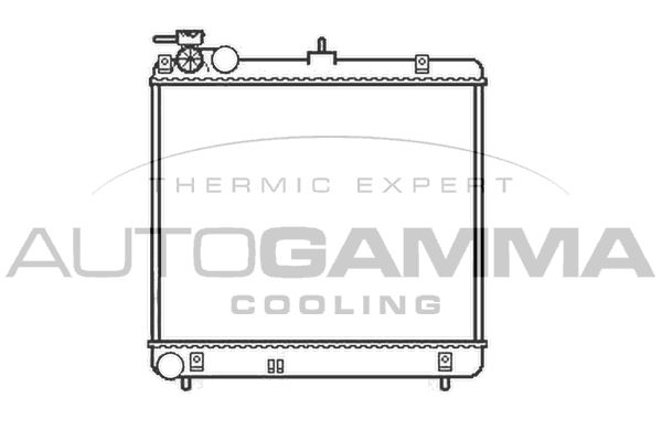AUTOGAMMA Радиатор, охлаждение двигателя 105127