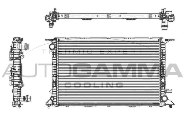 AUTOGAMMA radiatorius, variklio aušinimas 105158