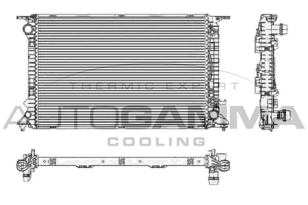 AUTOGAMMA Радиатор, охлаждение двигателя 105159