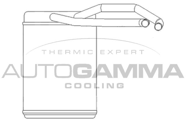 AUTOGAMMA Теплообменник, отопление салона 105232