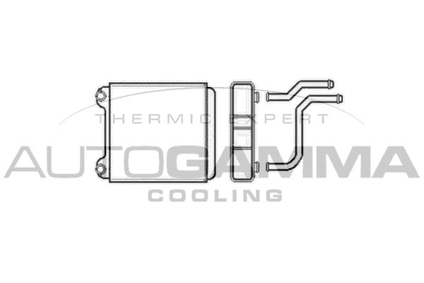 AUTOGAMMA Теплообменник, отопление салона 105268