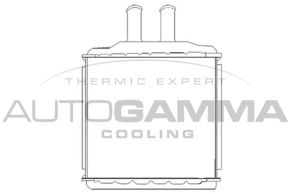 AUTOGAMMA Теплообменник, отопление салона 105270