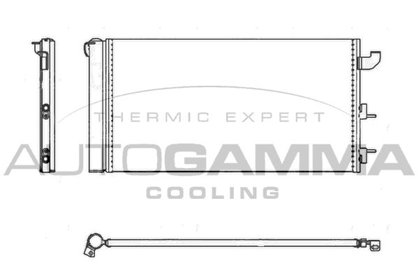 AUTOGAMMA Конденсатор, кондиционер 105341