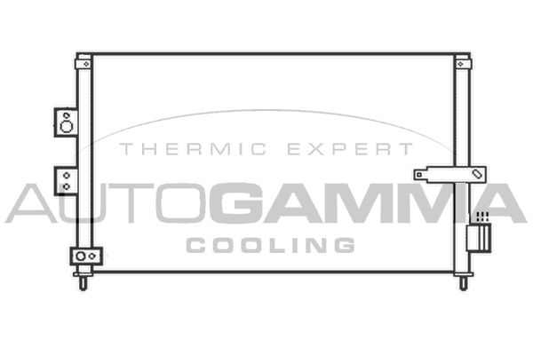 AUTOGAMMA Конденсатор, кондиционер 105381