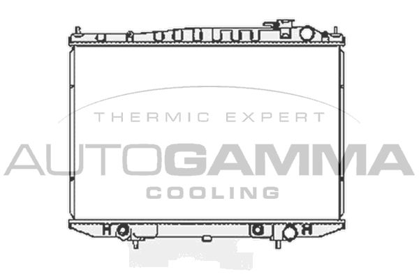 AUTOGAMMA Радиатор, охлаждение двигателя 105388