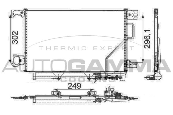 AUTOGAMMA Конденсатор, кондиционер 105403