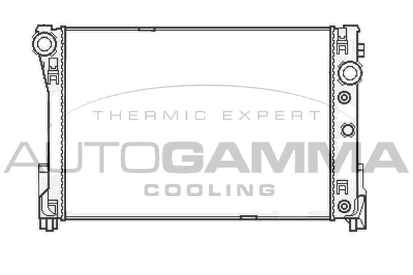 AUTOGAMMA Радиатор, охлаждение двигателя 105415