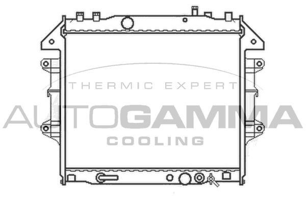 AUTOGAMMA Радиатор, охлаждение двигателя 105417