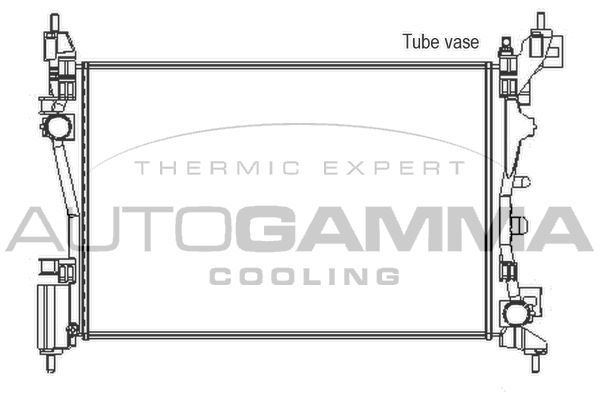 AUTOGAMMA radiatorius, variklio aušinimas 105439