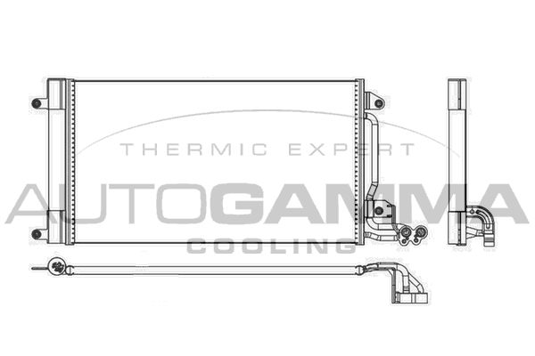 AUTOGAMMA Конденсатор, кондиционер 105463